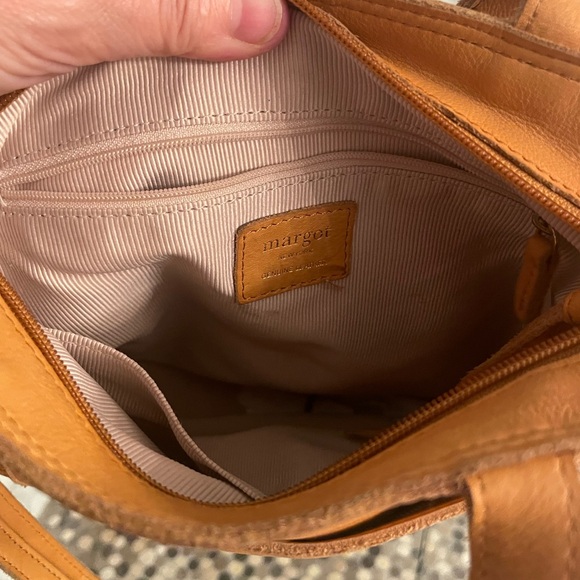 Margot New York Tan Leather Women's Bag - Picture 4 of 4